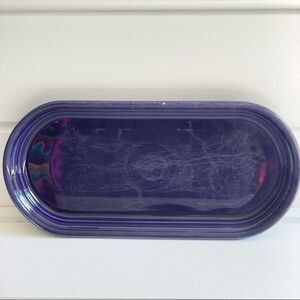Fiestaware Plum Oval Bread Tray